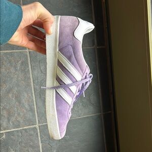 Adidas Women's Purple Suede Sneakers